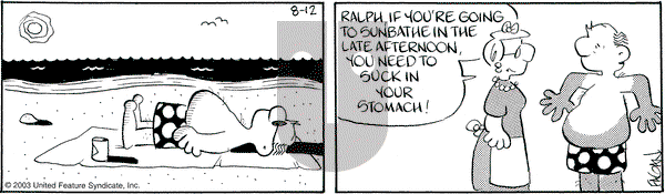 Drabble on Tuesday August 12, 2003 Comic Strip