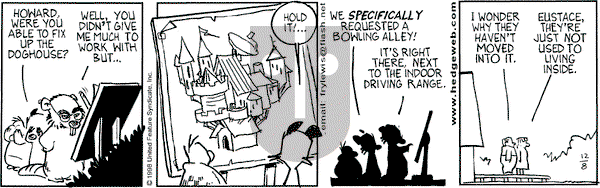 Over the Hedge on Tuesday December 8, 1998 Comic Strip