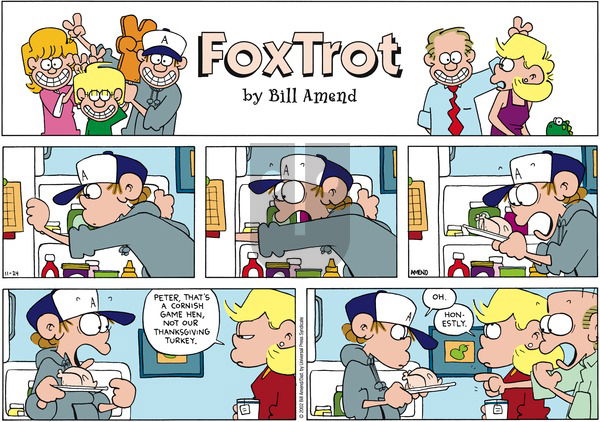 FoxTrot on Sunday November 24, 2002 Comic Strip