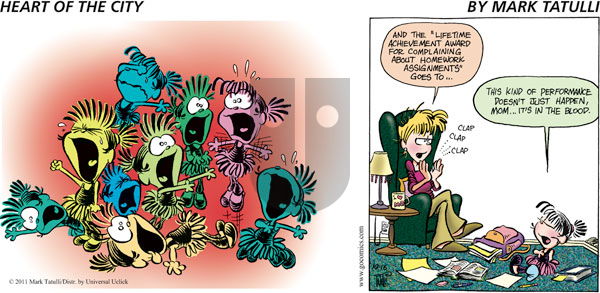 Heart of the City - Sunday October 16, 2011 Comic Strip