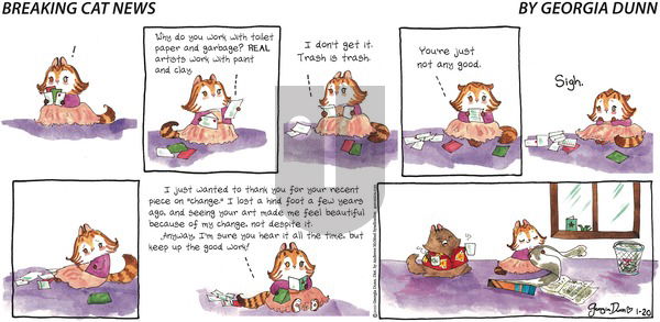 Breaking Cat News on Sunday January 20, 2019 Comic Strip