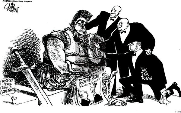 Pat Oliphant - Friday November 22, 1985 Comic Strip