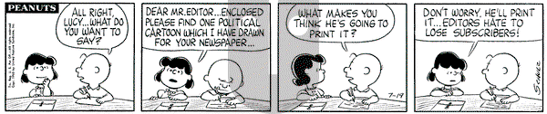 Peanuts on Tuesday July 19, 1960 Comic Strip
