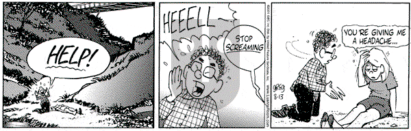 Luann on Monday August 13, 2001 Comic Strip