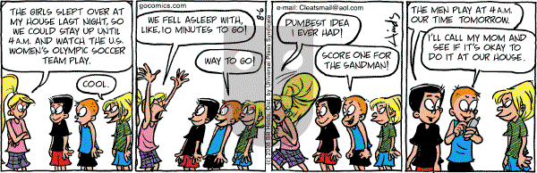 Cleats - Wednesday August 6, 2008 Comic Strip