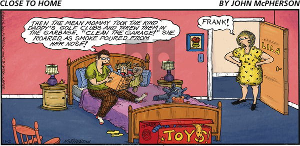 Close to Home on Sunday November 2, 2025 Comic Strip