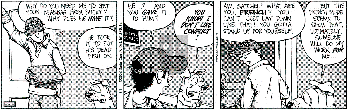 Get Fuzzy - Friday January 11, 2002 Comic Strip