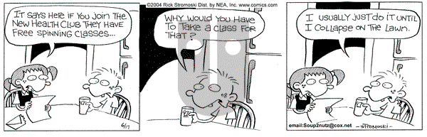 Soup to Nutz - Old on Thursday June 17, 2004 Comic Strip