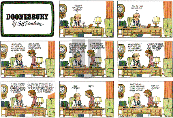 Doonesbury on Sunday August 17, 1980 Comic Strip