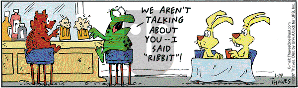 Frank and Ernest on Saturday January 19, 2013 Comic Strip