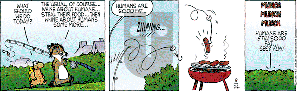 Over the Hedge on Monday August 26, 2019 Comic Strip