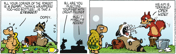 Over the Hedge on Tuesday April 6, 2021 Comic Strip
