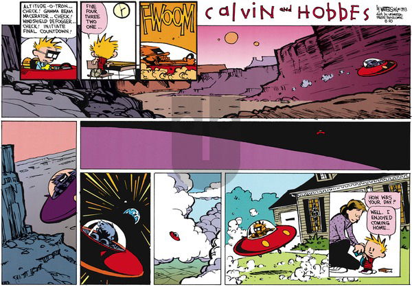 Calvin and Hobbes on Sunday September 26, 1993 Comic Strip