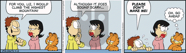 Garfield on Friday April 12, 2019 Comic Strip