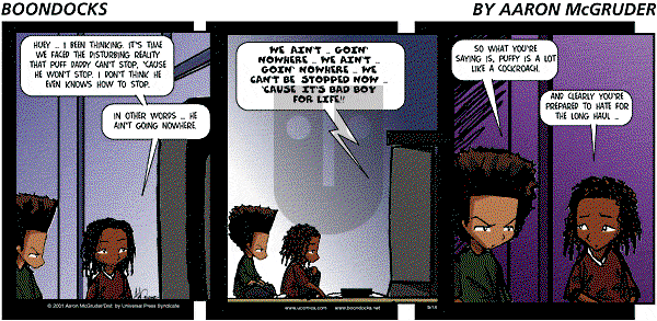 The Boondocks on Sunday April 19, 2009 Comic Strip