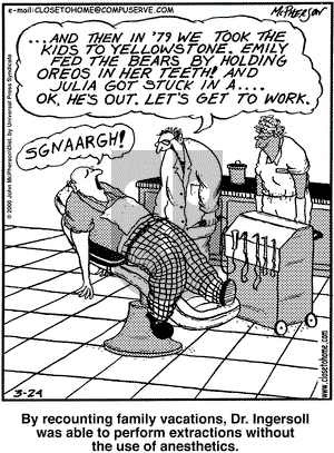 Close to Home on Friday March 24, 2000 Comic Strip