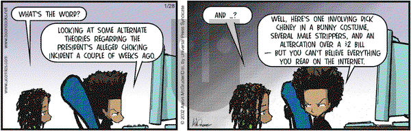 The Boondocks - Monday January 28, 2002 Comic Strip