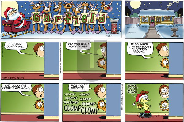 Garfield on Sunday December 24, 2006 Comic Strip