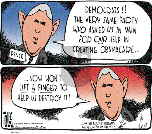 Tom Toles on Friday June 30, 2017 Comic Strip