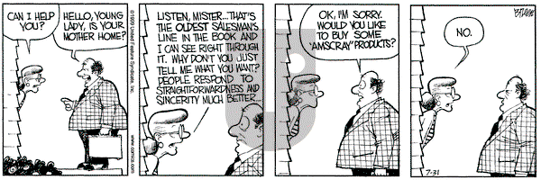 Grand Avenue on Saturday July 31, 1999 Comic Strip