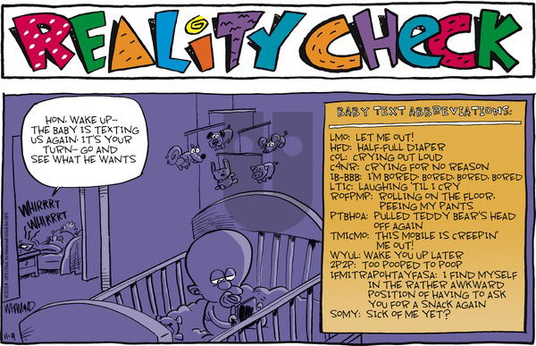 Reality Check on Sunday November 9, 2014 Comic Strip