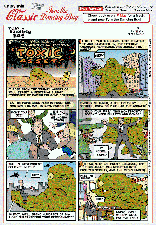 Tom the Dancing Bug on Thursday July 3, 2014 Comic Strip
