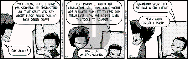 The Boondocks on Friday December 7, 2007 Comic Strip