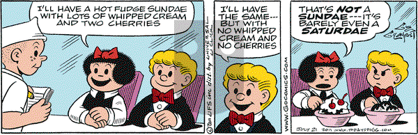 Nancy on Thursday July 21, 2011 Comic Strip