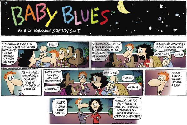 Baby Blues on Sunday March 4, 2001 Comic Strip