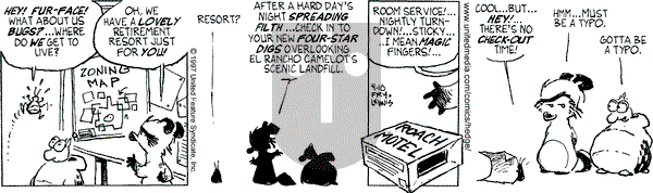 Over the Hedge on Thursday April 10, 1997 Comic Strip
