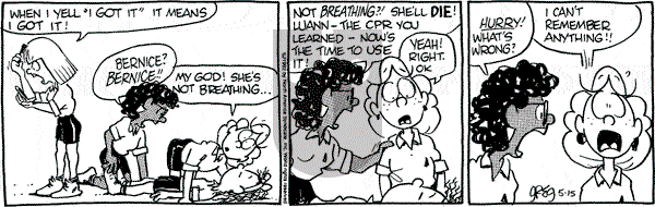Luann on Friday May 15, 1992 Comic Strip