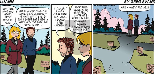 Luann on Sunday March 29, 2015 Comic Strip