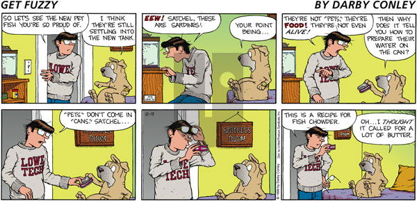 Get Fuzzy on Sunday October 10, 1999 Comic Strip