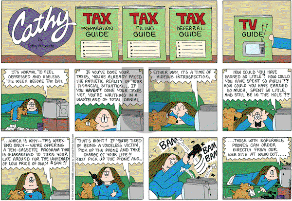 Cathy Classics on Saturday April 9, 2011 Comic Strip