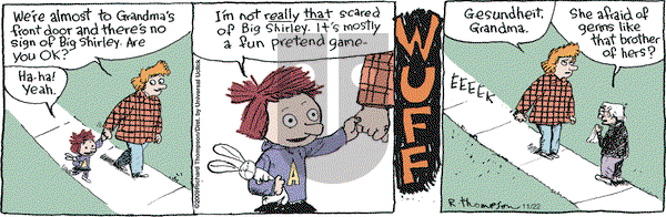 Cul de Sac on Saturday November 22, 2014 Comic Strip