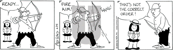 The Born Loser on Friday February 15, 2002 Comic Strip