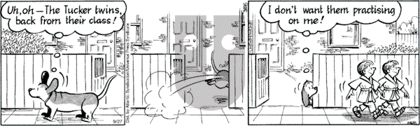 Fred Basset on Tuesday September 27, 2005 Comic Strip
