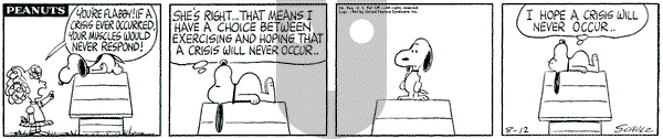 Peanuts on Wednesday August 12, 1964 Comic Strip