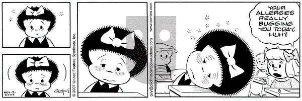 Nancy on Friday November 2, 2007 Comic Strip