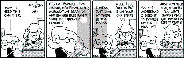 FoxTrot on Tuesday December 10, 1996 Comic Strip