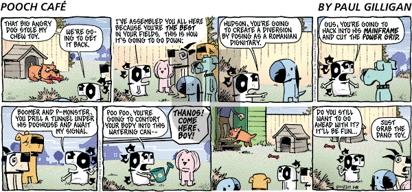 Pooch Cafe on Sunday January 18, 2009 Comic Strip