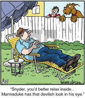 Marmaduke on Monday September 24, 2012 Comic Strip