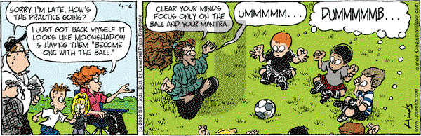 Cleats on Saturday April 6, 2002 Comic Strip