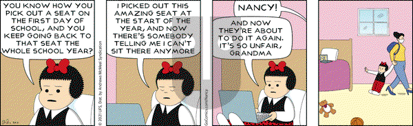 Nancy on Monday March 29, 2021 Comic Strip