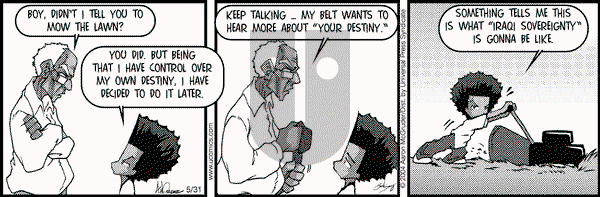 The Boondocks on Monday January 2, 2012 Comic Strip
