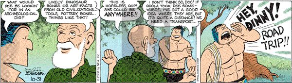 Alley Oop on Sunday November 2, 2008 Comic Strip