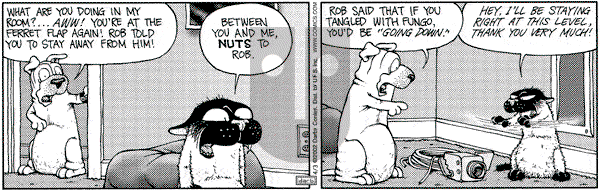 Get Fuzzy on Wednesday April 3, 2002 Comic Strip