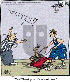 In the Bleachers on Wednesday November 14, 2012 Comic Strip