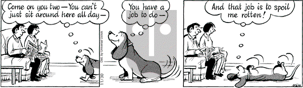 Fred Basset on Friday November 30, 2012 Comic Strip