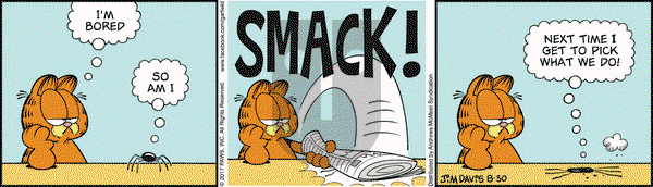 Garfield on Wednesday August 30, 2017 Comic Strip